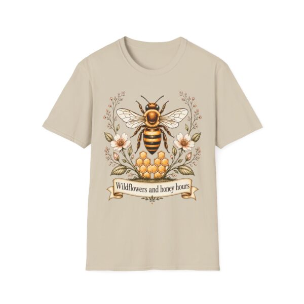 Bee Floral T-Shirt — "Wildflowers and Honey Hours" Graphic Tee