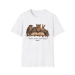 Reading Forest Animals T-Shirt — "Quiet Paws, Open Pages" Book Lover Tee
