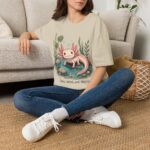 Cute Pink Axolotl T-Shirt — "Cute, Weird, and Thriving"