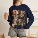 Librarian By Day Murderino By Night Sweatshirt — Cozy Mystery Lover Crewneck