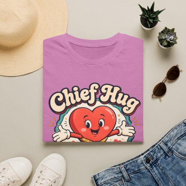 Chief Hug Officer T-Shirt — Cute Retro Heart Cartoon Gift