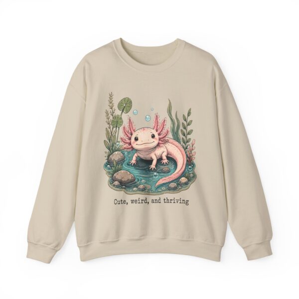 Axolotl Crewneck Sweatshirt — Cute, Weird & Thriving Graphic