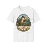 Rare Sightings Calm Mornings bird illustration T-Shirt | nature hiking outdoors