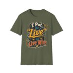 Live Wire T-Shirt — Funny Electrician 'I Put the "Live" in Live Wire' Tee