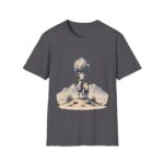 Goat Disco T-Shirt — Retro Monochrome 'Unfazed Goat' Graphic