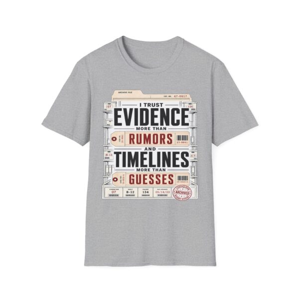 True Crime T-Shirt — "I Trust Evidence More Than Rumors"