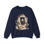 Chicken Keepers Crewneck Sweatshirt — Vintage Backyard Hen Humor