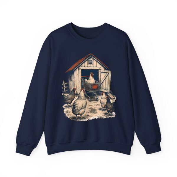 Chicken Keepers Crewneck Sweatshirt — Vintage Backyard Hen Humor