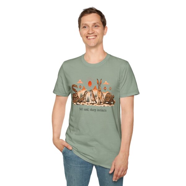 Wildlife Harmony Desert Tee — "Soft Sand, Sharp Instincts"