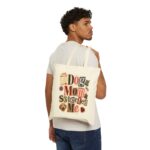 Dog Mom Selected Me Tote Bag — Cute Canvas Gift for Pet Lovers