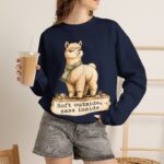 Alpaca Crewneck Sweatshirt – "Soft outside, sass inside" Cozy Graphic Pullover