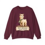 Alpaca Crewneck Sweatshirt – "Soft outside, sass inside" Cozy Graphic Pullover