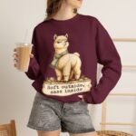 Alpaca Crewneck Sweatshirt – "Soft outside, sass inside" Cozy Graphic Pullover