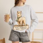 Alpaca Crewneck Sweatshirt – "Soft outside, sass inside" Cozy Graphic Pullover