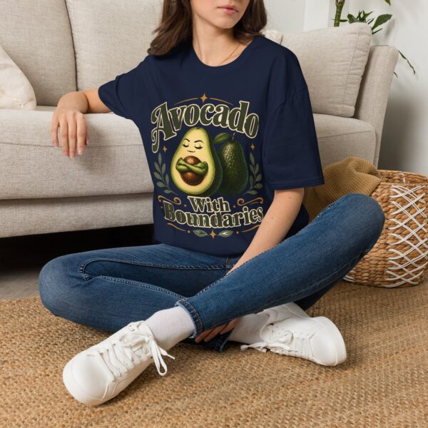 Avocado With Boundaries T-Shirt — Funny Self-Care Fruit Graphic Tee
