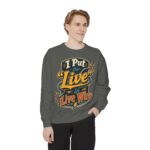 I Put the 'Live' in Live Wire — Electrician Vintage Sweatshirt