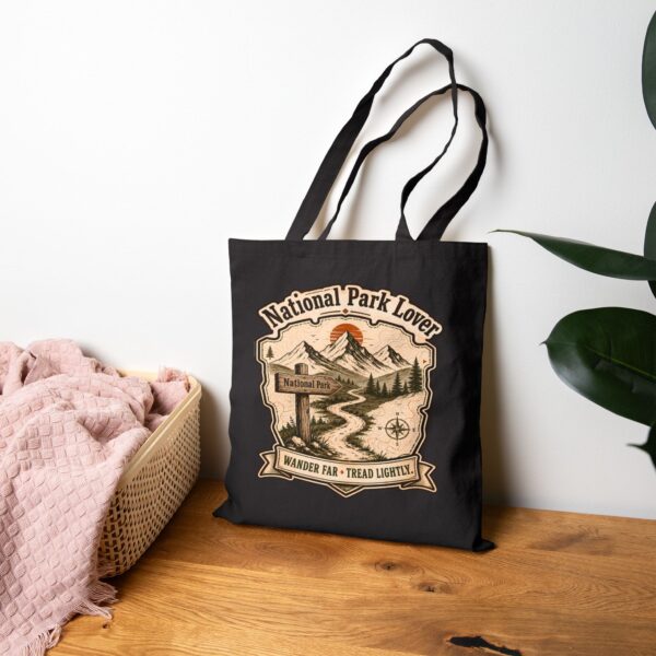 Tote — "National Park Lover" Canvas Tote Bag | Wander Far, Tread Lightly