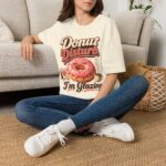 Donut Disturb T-Shirt — "I’m Glazing" Funny Donut Tee for Coffee Lovers