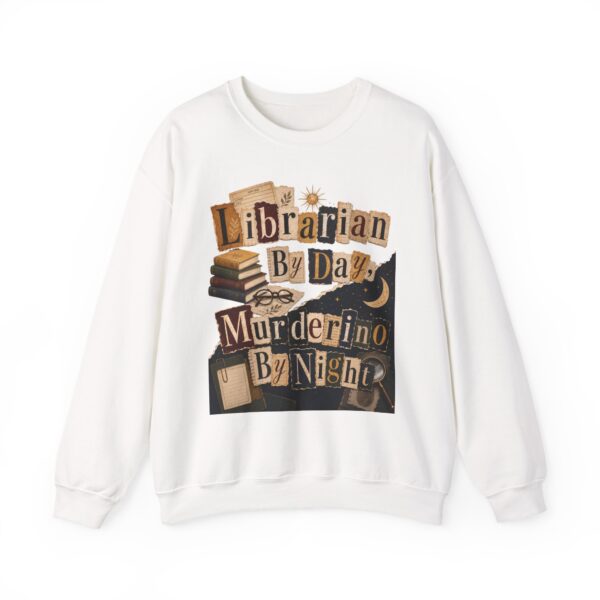 Librarian By Day Murderino By Night Sweatshirt — Cozy Mystery Lover Crewneck