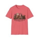 Moonlight in the Pines Wildlife T-Shirt — Deer, Bear, Fox & Owl Nature Tee