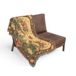Frog & Lilypad Woven Blanket — Floral Pond Throw