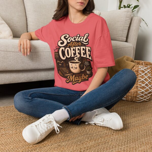 Social After Coffee T-Shirt — Funny Coffee Lover Tee (Maybe)