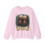 Otter Crewneck Sweatshirt — 'Gentle Paws, Brave Hearts' Cute Animal Graphic