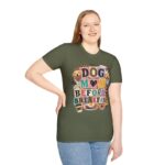 Dog Mom Before Breakfast Retro Paw & Bone T-Shirt