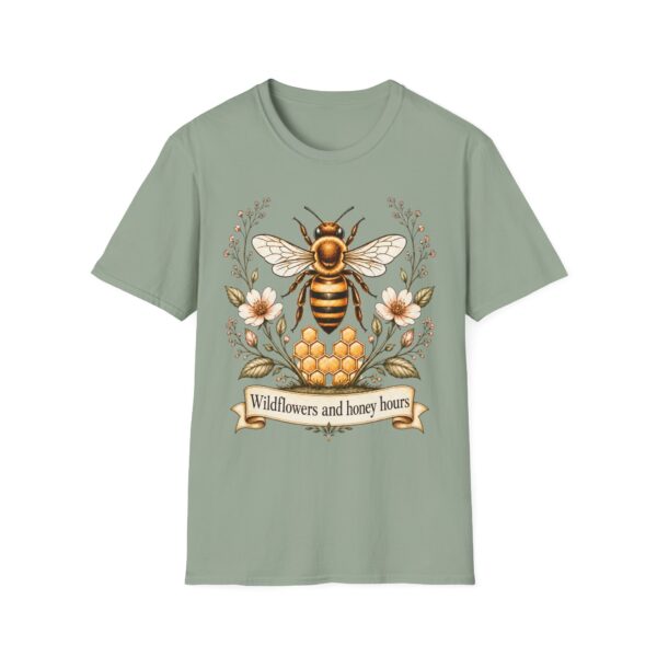 Bee Floral T-Shirt — "Wildflowers and Honey Hours" Graphic Tee