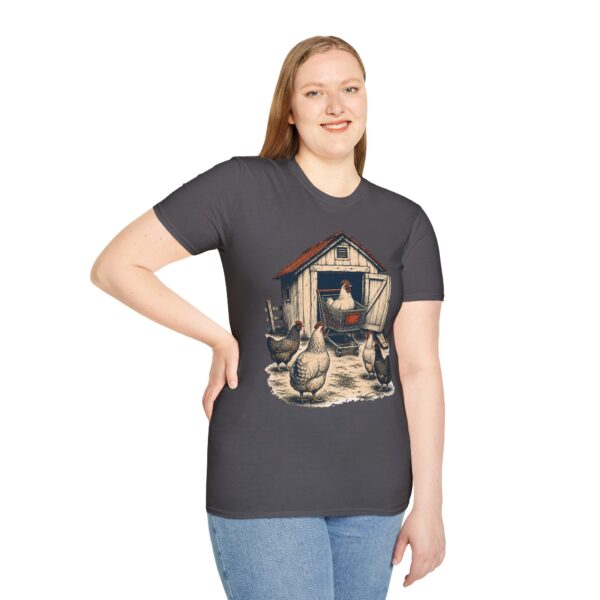Chicken Coop T-Shirt — Vintage Farm Hen Illustration Tee