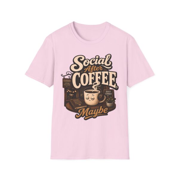 Social After Coffee T-Shirt — Funny Coffee Lover Tee (Maybe)