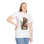 Cat Forager T-Shirt — Cute Kitten Holding Mushrooms “Forage Mode”
