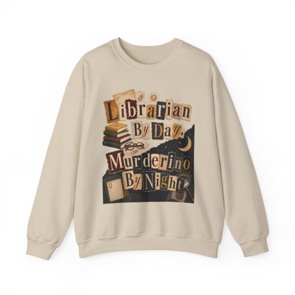 Librarian By Day Murderino By Night Sweatshirt — Cozy Mystery Lover Crewneck