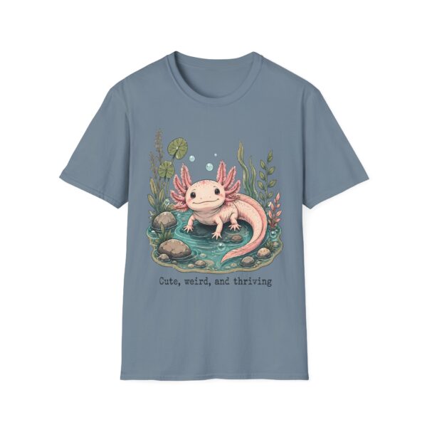 Cute Pink Axolotl T-Shirt — "Cute, Weird, and Thriving"