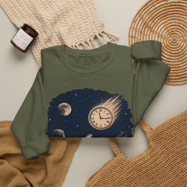 Retro Astronomer Sweatshirt — Falling Star (Broken Clock)