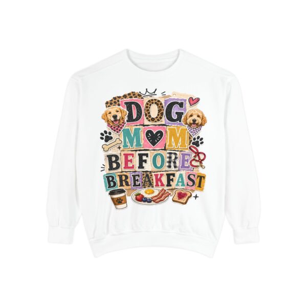 Dog Mom Before Breakfast Sweatshirt — Cozy Morning Pet Mom Pullover