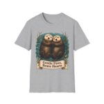 Otter Couple T-Shirt — "Gentle Paws, Brave Hearts" Cute Animal Tee