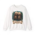 Otter Crewneck Sweatshirt — 'Gentle Paws, Brave Hearts' Cute Animal Graphic