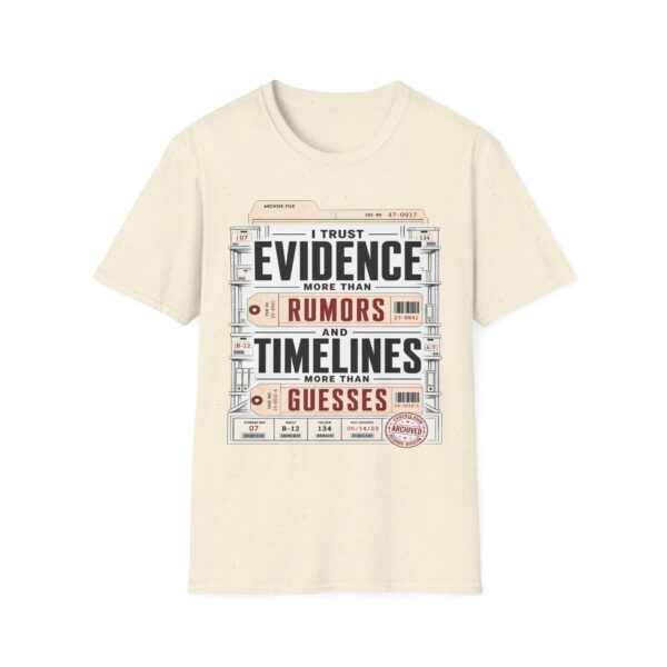 True Crime T-Shirt — "I Trust Evidence More Than Rumors"