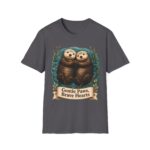 Otter Couple T-Shirt — "Gentle Paws, Brave Hearts" Cute Animal Tee