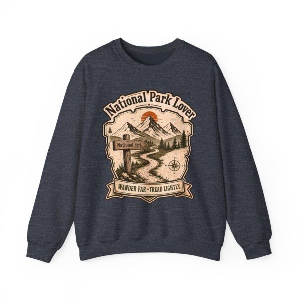 National Park Lover Vintage Hiking Crewneck Sweatshirt