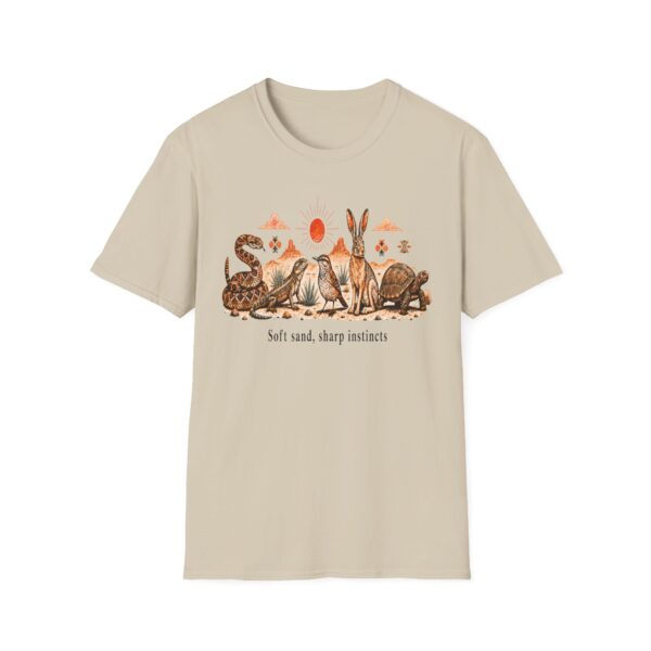 Wildlife Harmony Desert Tee — "Soft Sand, Sharp Instincts"