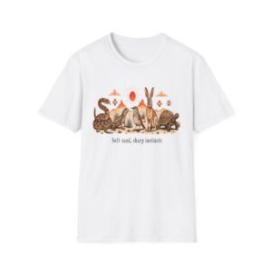 Wildlife Harmony Desert Tee — "Soft Sand, Sharp Instincts"