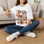 Dog Mom "Selected Me" T-Shirt — Cute Rescue Dog Lover Tee