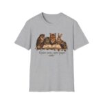 Reading Forest Animals T-Shirt — "Quiet Paws, Open Pages" Book Lover Tee