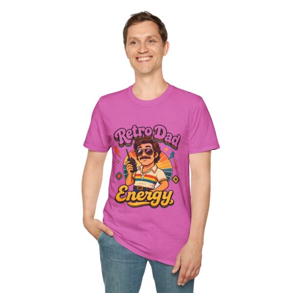 Retro Dad Energy T-Shirt — Vintage 70s Dad Vibes Graphic Tee