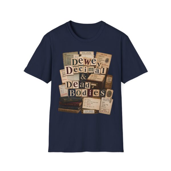 Dewey Decimal & Dead Bodies Vintage Library Horror T-Shirt