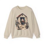 Chicken Keepers Crewneck Sweatshirt — Vintage Backyard Hen Humor