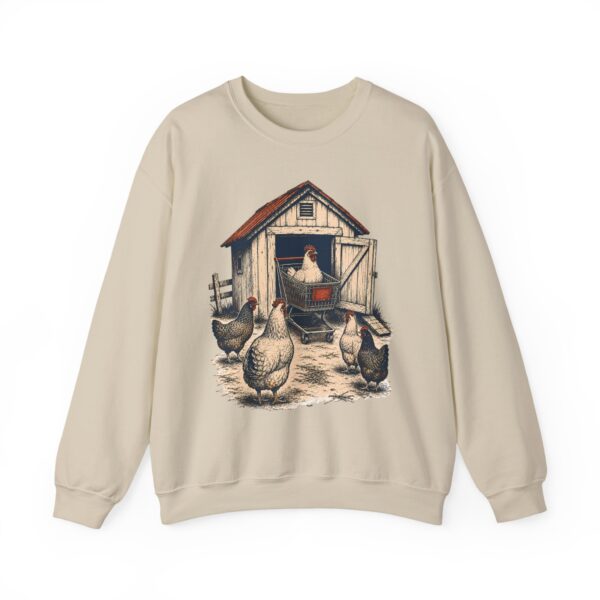 Chicken Keepers Crewneck Sweatshirt — Vintage Backyard Hen Humor