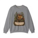 Mushroom Basket Sweatshirt — "Mushrooms, Moss, and Quiet Walks" Cozy Nature Crewneck